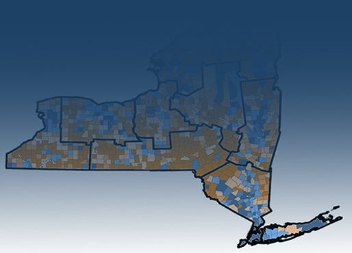 2020 Census Map for New York State