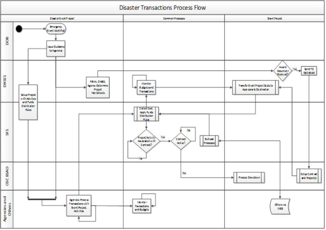 Disaster Transactions Process Flow