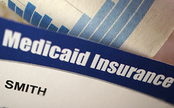Close-up of Medicaid Insurance forms