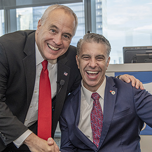 Victor Calise with Comptroller DiNapoli