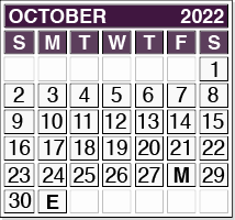 October 2022 Pension Payment Calendar