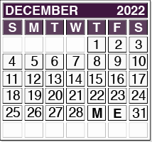 December 2022 Pension Payment Calendar
