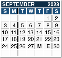 September 2023 Pension Payment Calendar