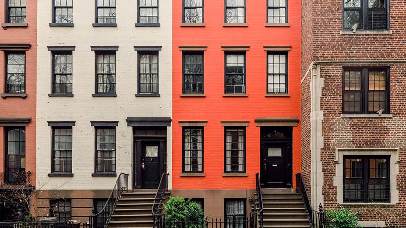 Row houses in NYC