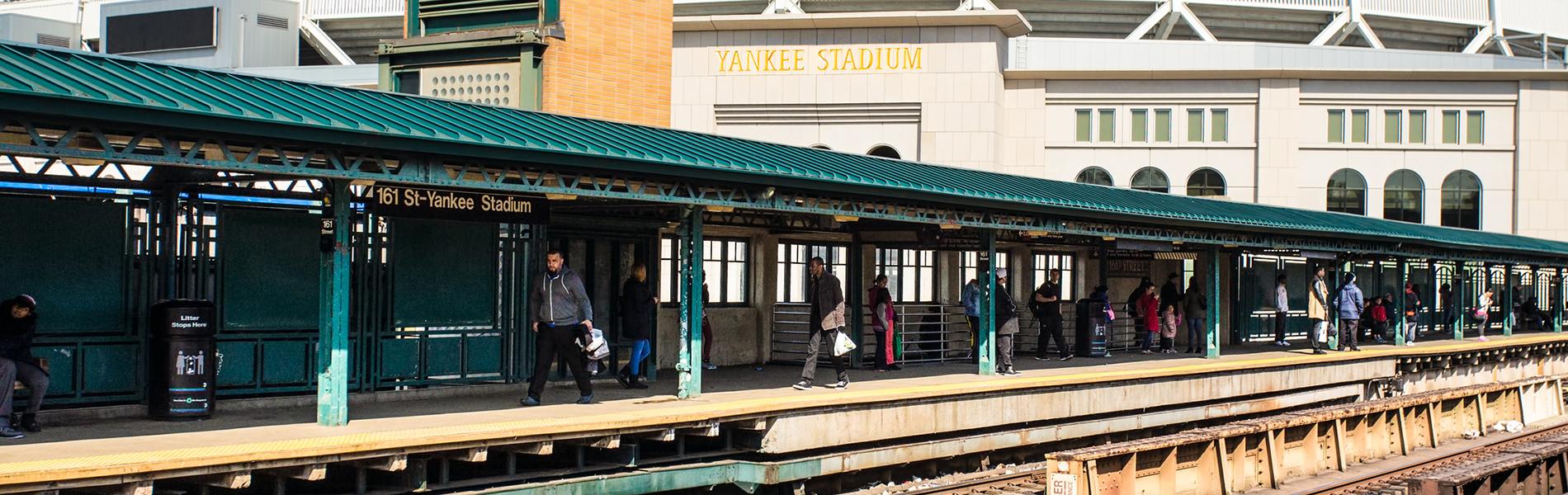 Subway station at Yankee Stadium