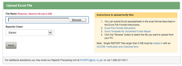  Image of upload for electronic reporting of abandoned property